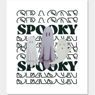 Spooky season cute watercolor painting Posters and Art